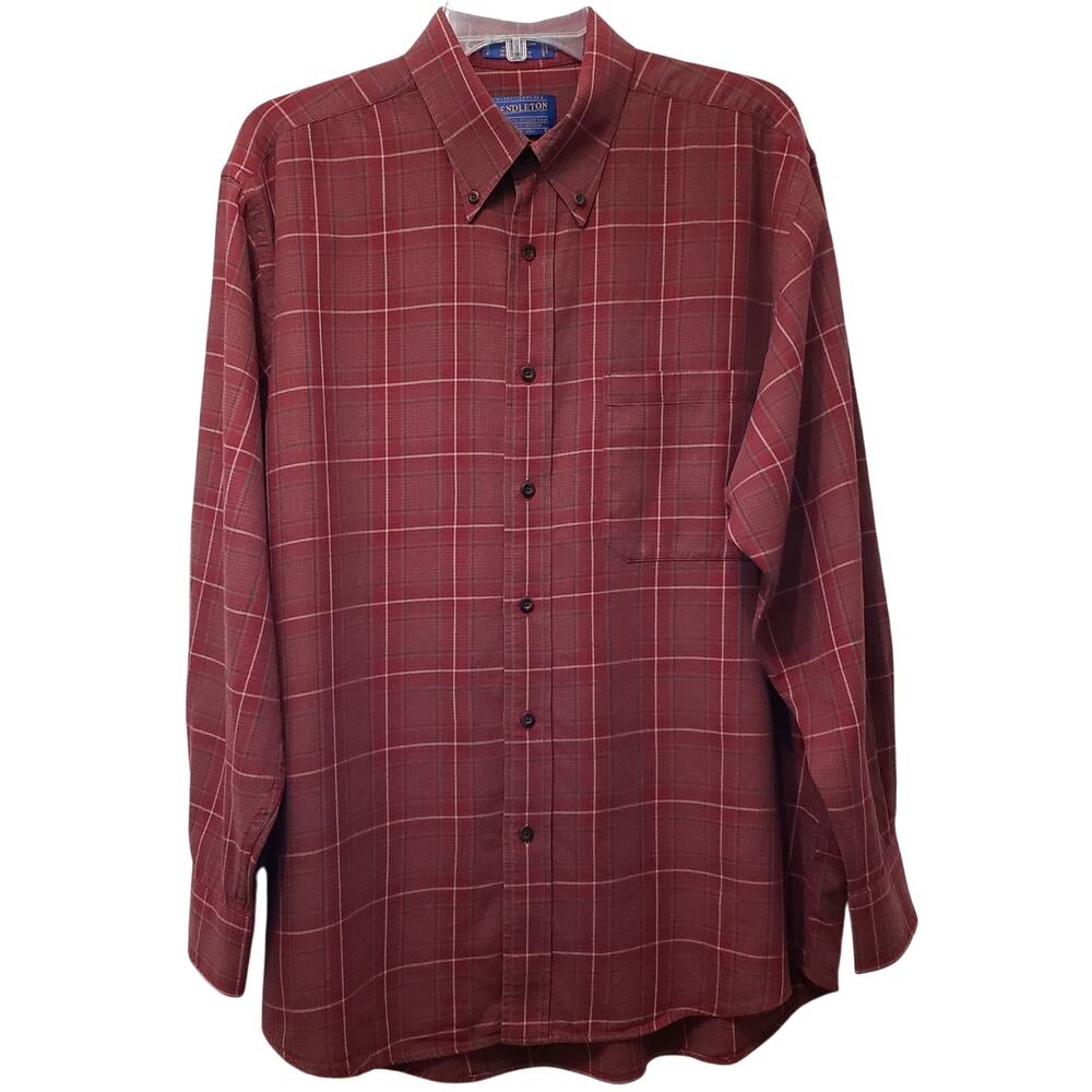 Pendleton Men's Large Button Down LS Shirt Pima C… - image 1